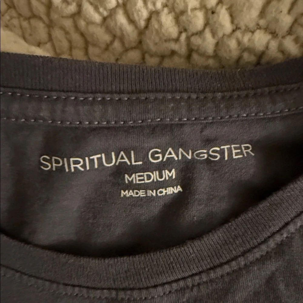 Spiritual Gangster Dark Blue Tank Top - Picture 2 of 3